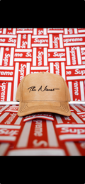 BEIGE LEATHER VIBE SNAP BACK