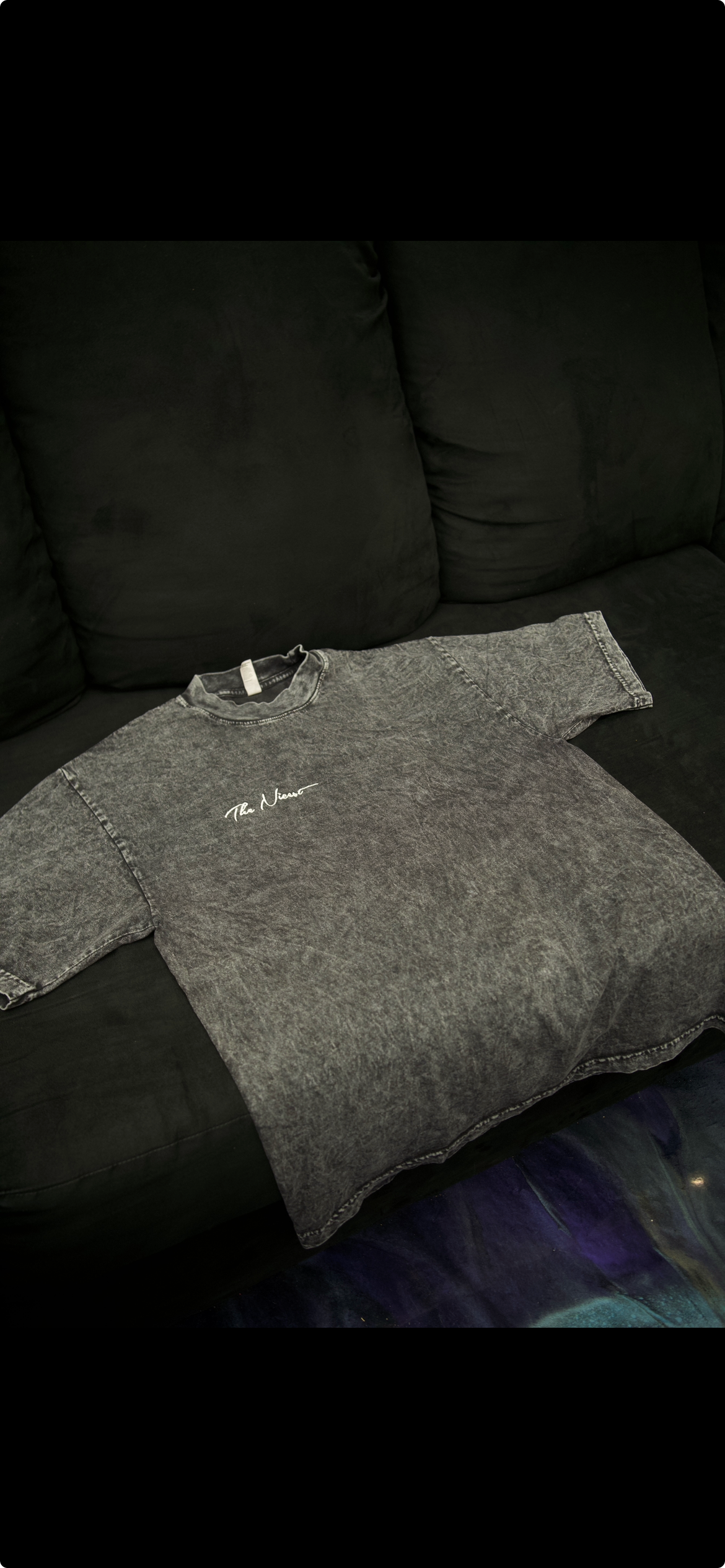 BLACK DENIM THE NICEST T SHIRT