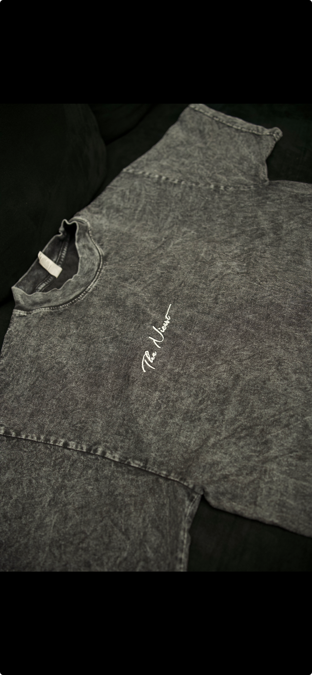 BLACK DENIM THE NICEST T SHIRT